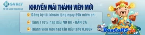 Khuyến mãi bắn cá Shbet dành tặng cược thủ